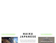 Tablet Screenshot of haikujapanese.com